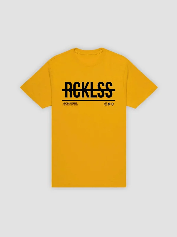 Strike Thru Tee - Gold