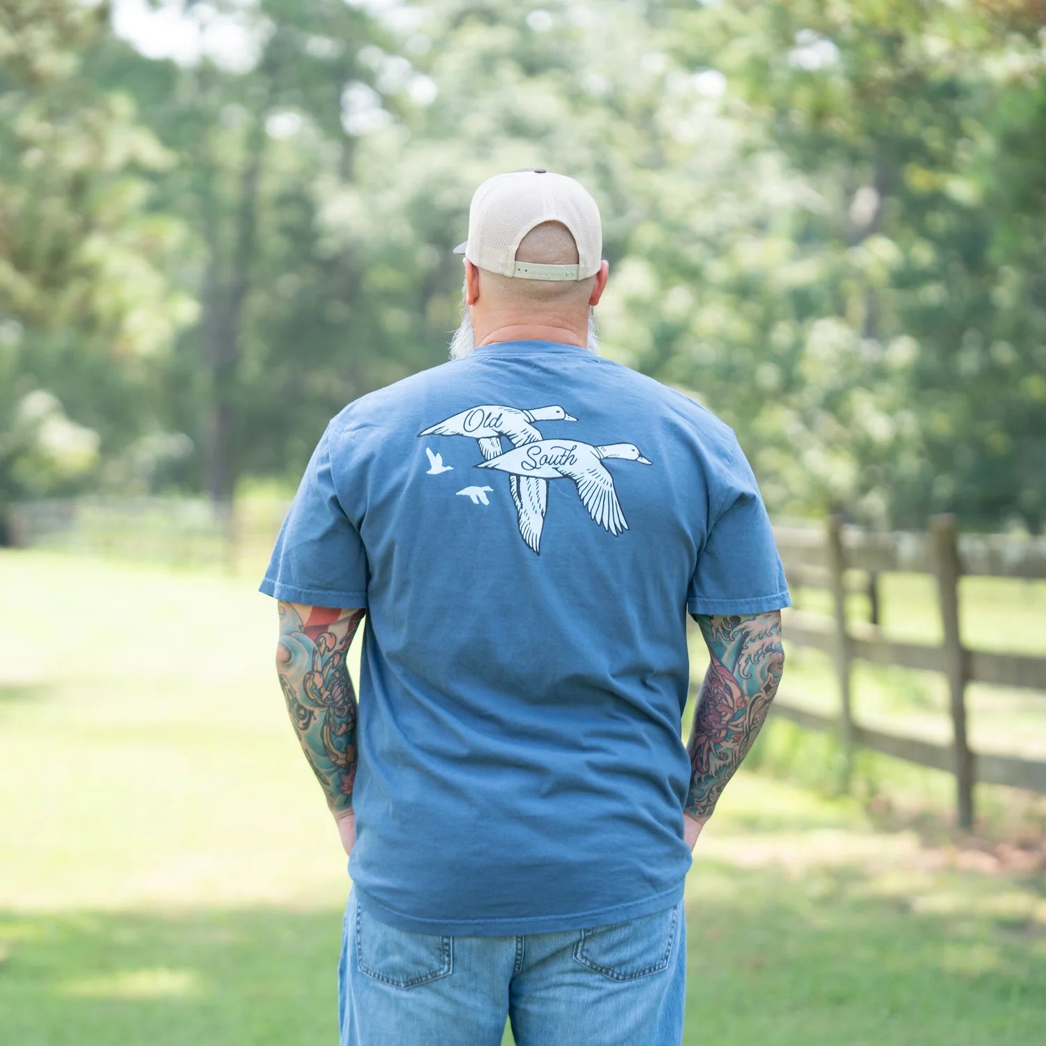 Two Tone Ducks Short Sleeve Tee by Old South Apparel