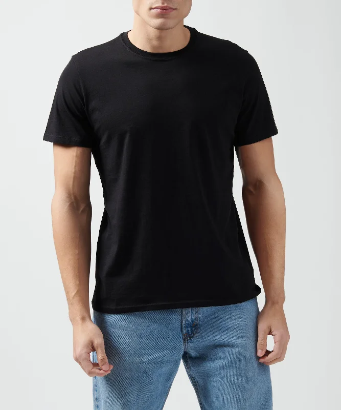 Classic Jersey Crew Neck Tee - Black