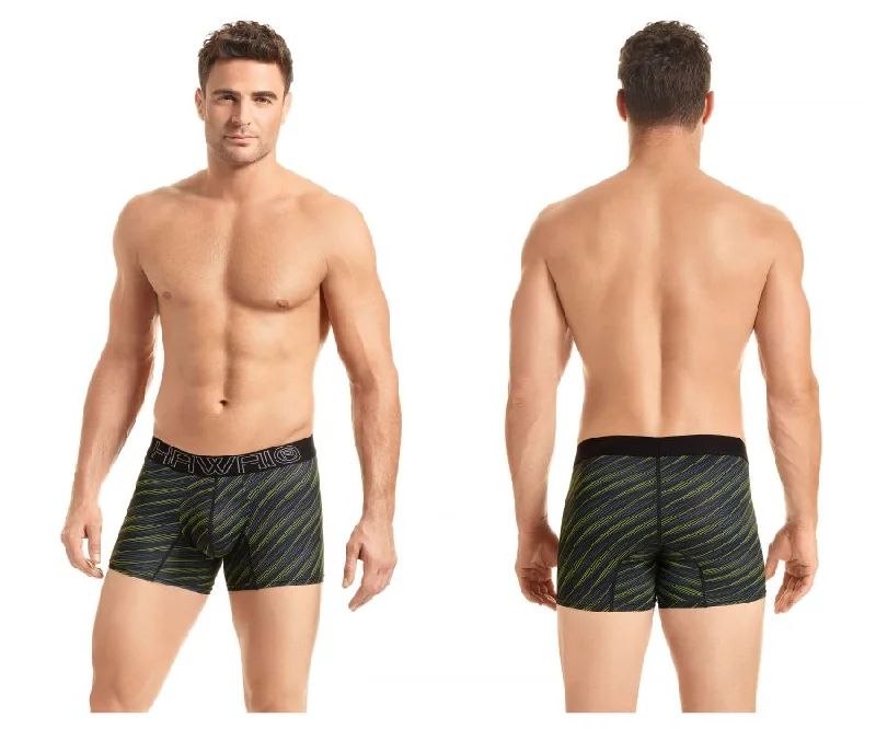 Stylish low-rise boxer briefs-HAWAI 41921 Boxer Briefs Color Green