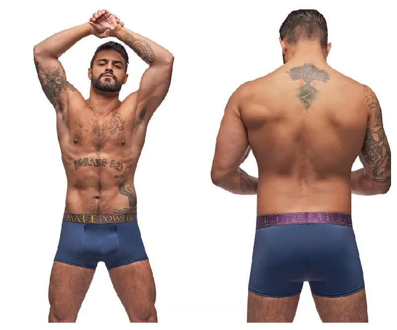 Comfortable boxer shorts with cotton lining-Male Power 150-249 Avant-Garde Enhancer Short Color Antique Blue