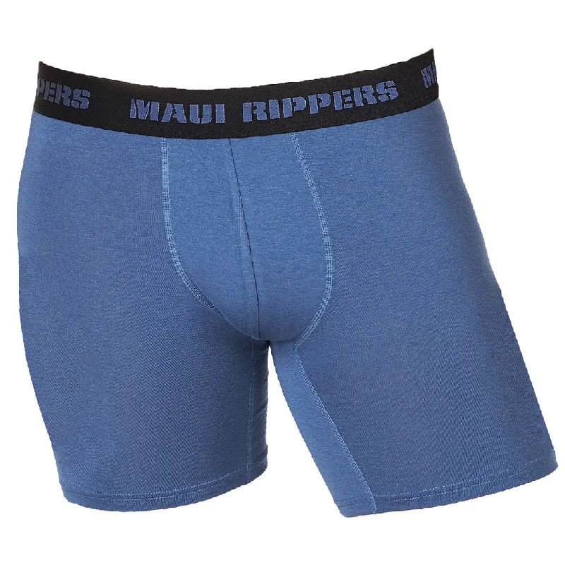 Comfortable cotton trunks for men-Men's Premium Underwear Boxer Briefs - Modal® Cotton Blue