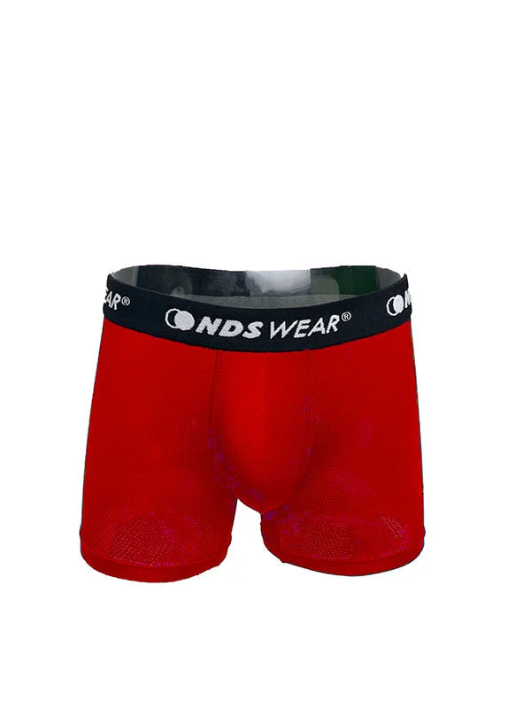 Men comfy cotton boxer trunks-Men's Sport Mesh Boxer Briefs by NDS Wear