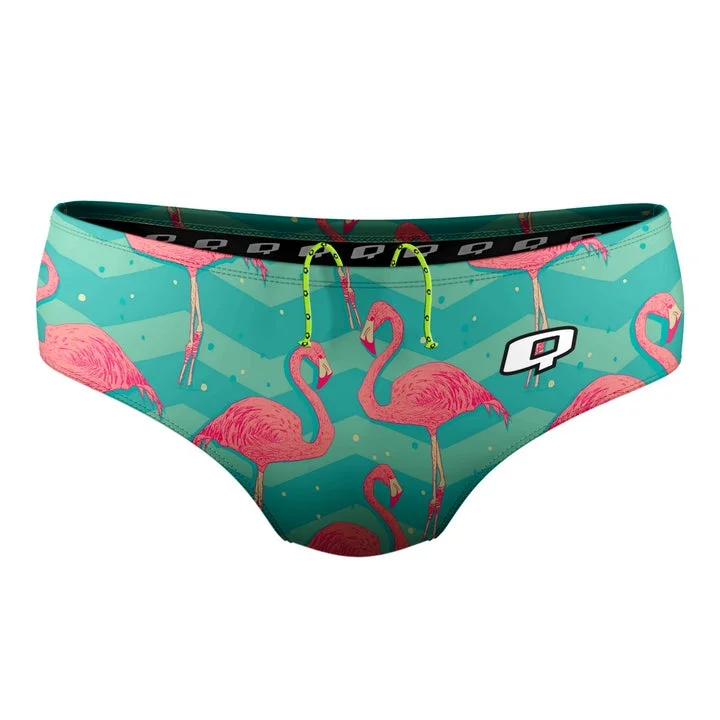 Men boxer briefs with soft waistband-Q Swimwear Flamingo Brief