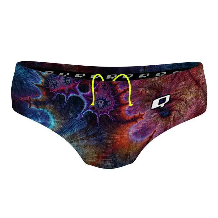 Men comfortable cotton hipster briefs-Q Swimwear Psychedelic Tye Dye Classic Brief