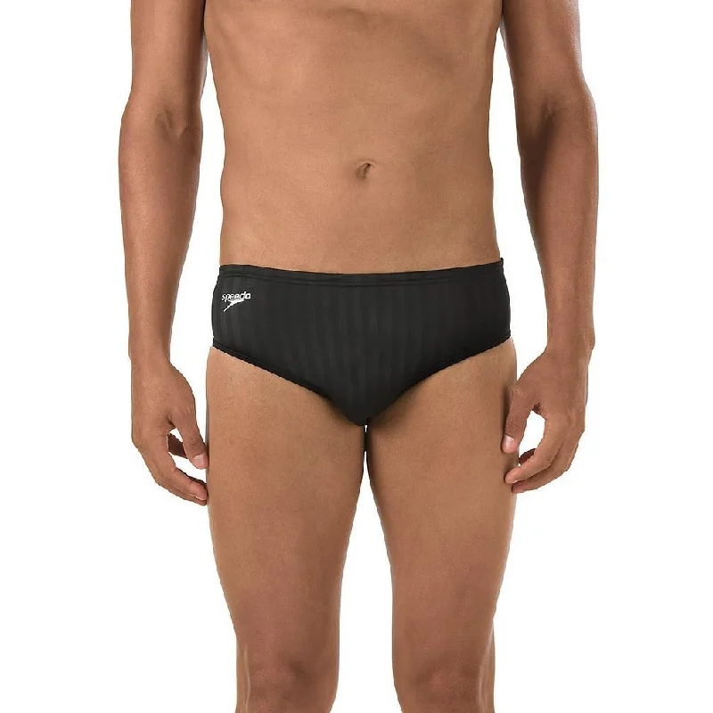 Men breathable stretch boxer shorts-Speedo Aquablade Brief Adult (Black) (12 under approved)