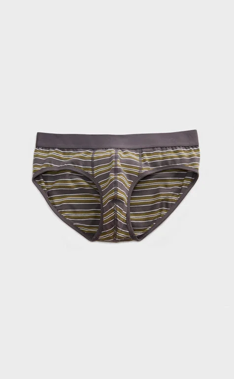 Men high-performance briefs-Striped Maze • Waistband Briefs